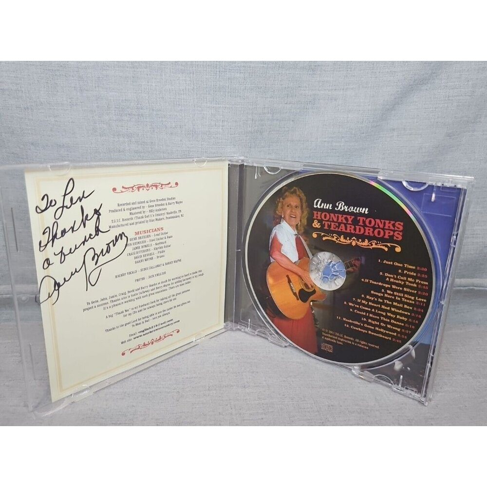 Ann Brown - Honky Tonks & Teardrops by Ann Brown (CD, 2011) Signed - Picture 3 of 4